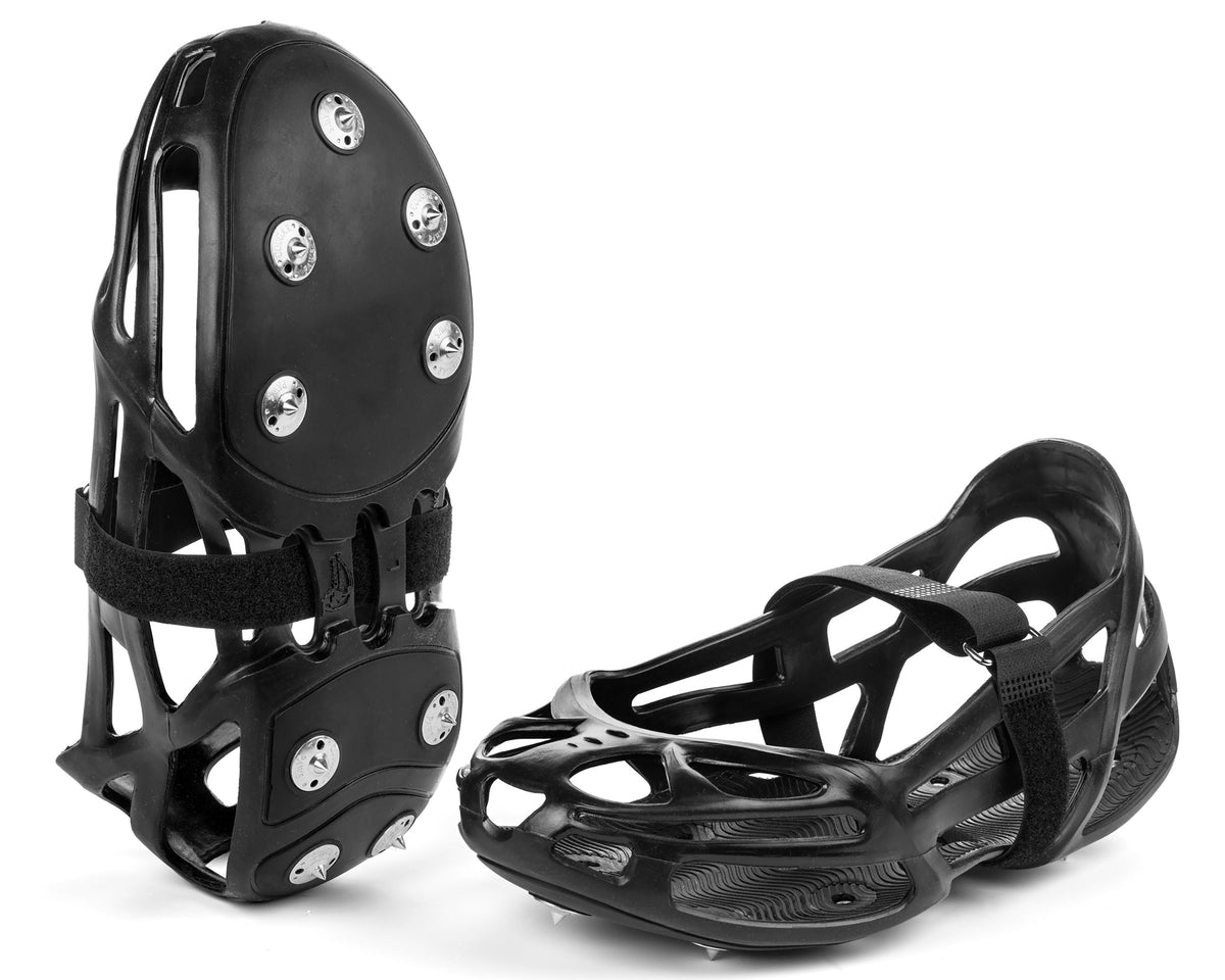 Cougar Paws Spike Cover roof cleats with replaceable metal spikes and adjustable straps for tear-off traction