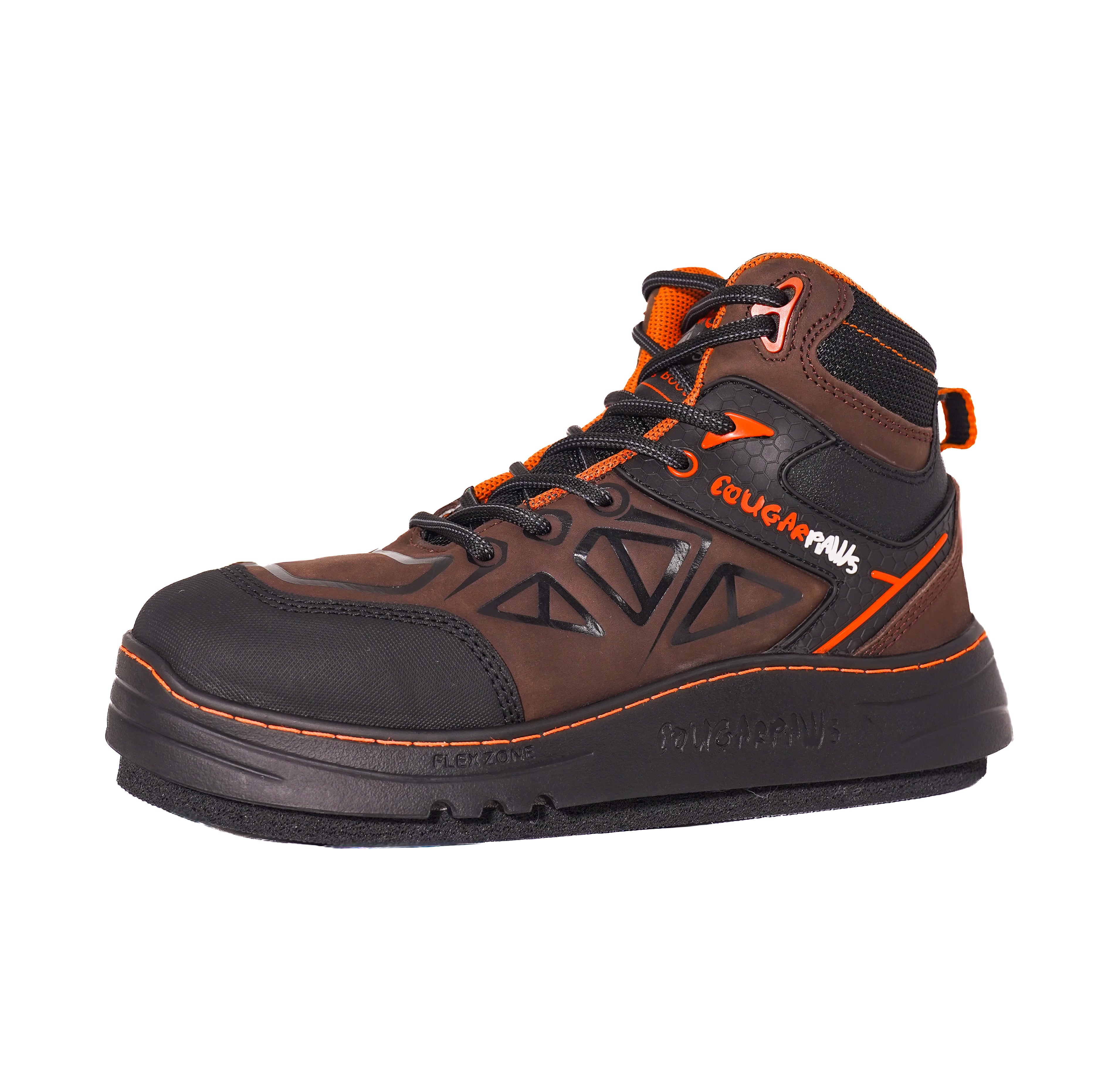 Hi Top II - Leather Roofing Boots with Toe-Drag Guard – Cougar